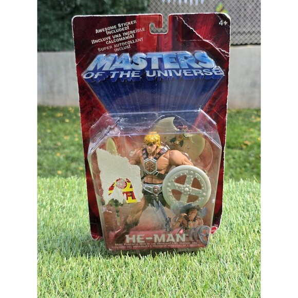 2001 Mattel Masters of the Universe He-Man Figure On Damaged Card MOTU New - Picture 1 of 12